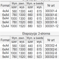 POTYKACZ Z GABLOTĄ (INFO) - DO WEWNĄTRZ, Z NADSTAWKĄ