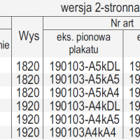 STOJAK Z KIESZENIĄ TYPU U NA PLAKAT I KIESZENIAMI NA FOLDERY - 2-STRONNY