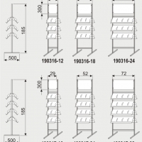 STOJAK NA PLAKAT I FOLDERY A5, 2-STRONNY