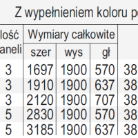 ŚCIANKA TYPU HARMONIJKA